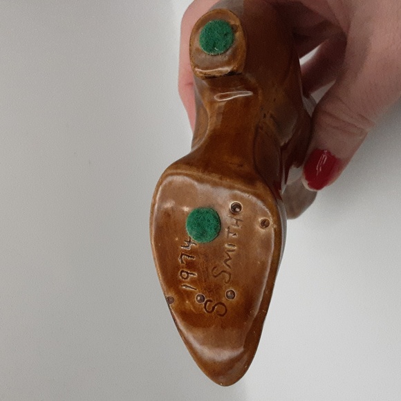 Vintage Ceramic Victorian Boot 5" X 4.25" - Picture 7 of 7